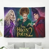 Hocus Pocus Tapestry Poster Wall Hanging Art Decor for Living Room Bedroom Dorm Birthday Gift for Kids 60 x 40 inch