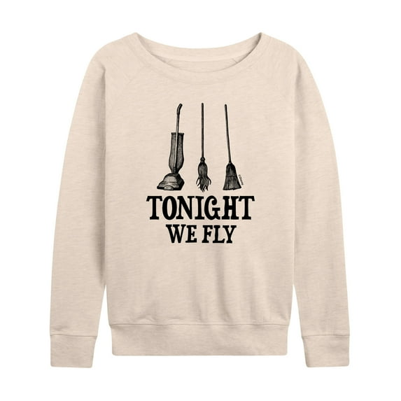 Hocus Pocus - Tonight We Fly - Women's Lightweight French Terry Long Sleeve Shirt