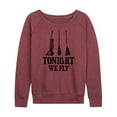 thumbnail image 1 of Hocus Pocus - Tonight We Fly - Women's Lightweight French Terry Long Sleeve Shirt, 1 of 5