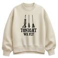 thumbnail image 1 of Hocus Pocus - Tonight We Fly - Women's Oversized Fleece Crew Sweatshirt, 1 of 3
