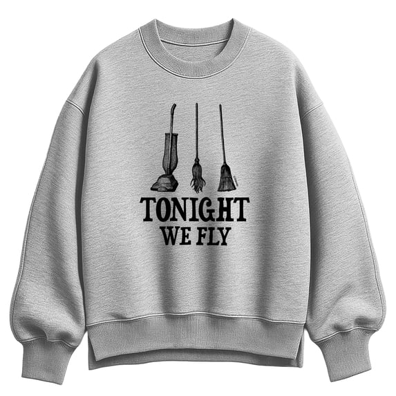 Hocus Pocus - Tonight We Fly - Women's Oversized Fleece Crew Sweatshirt