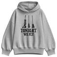 thumbnail image 1 of Hocus Pocus - Tonight We Fly - Women's Oversized Fleece Hoodie Sweatshirt, 1 of 3