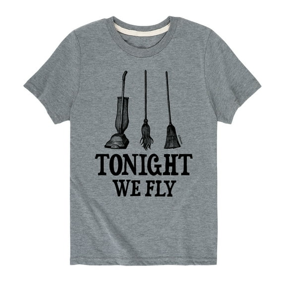 Hocus Pocus - Tonight We Fly - Youth Short Sleeve Graphic T-Shirt