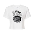 thumbnail image 1 of Hocus Pocus - Trouble is Brewing - Juniors Cropped Cotton Blend T-Shirt, 1 of 5