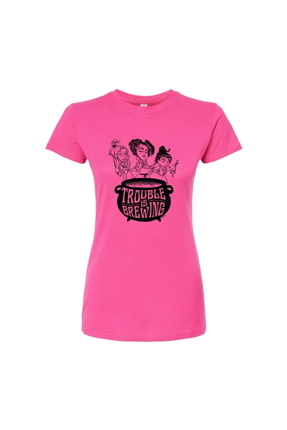 - Trouble is Brewing - Juniors Fitted Graphic T-Shirt