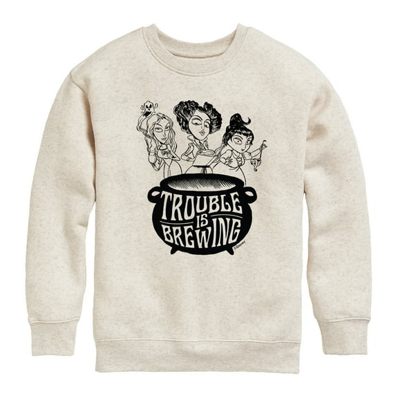 Hocus Pocus - Trouble is Brewing - Youth Crewneck Fleece Sweatshirt