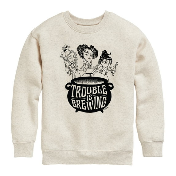 Hocus Pocus - Trouble is Brewing - Youth Crewneck Fleece Sweatshirt