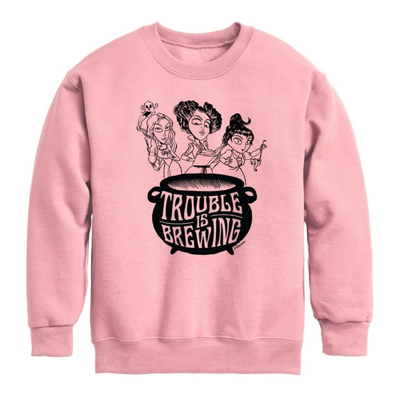 Hocus Pocus - Trouble is Brewing - Youth Crewneck Fleece Sweatshirt