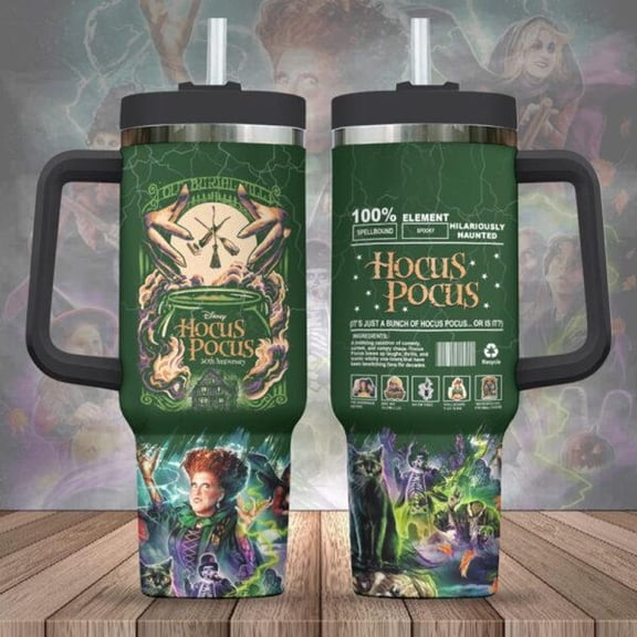 Hocus Pocus Tumbler 40Oz, Sanderson Sisters Tumbler, Disney Witch Tumbler, Spooky Season Cups, Halloween Party, Horror Movie Fan Gift