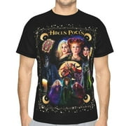 WOODYOTIME Hocus Pocus Unisex 3d Pattern Printed Short Sleeve T-Shirts Casual Graphics Tees Small