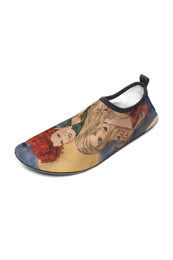 Hocus Pocus Water Shoes Beach Swim Barefoot Quick Dry Aqua Socks, Non-Slip Sporty Water Shoes for Men Women 11/12men