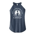 thumbnail image 1 of Hocus Pocus - Who Lit The Black Flame Candle? - Juniors High Neck Tank Top, 1 of 4