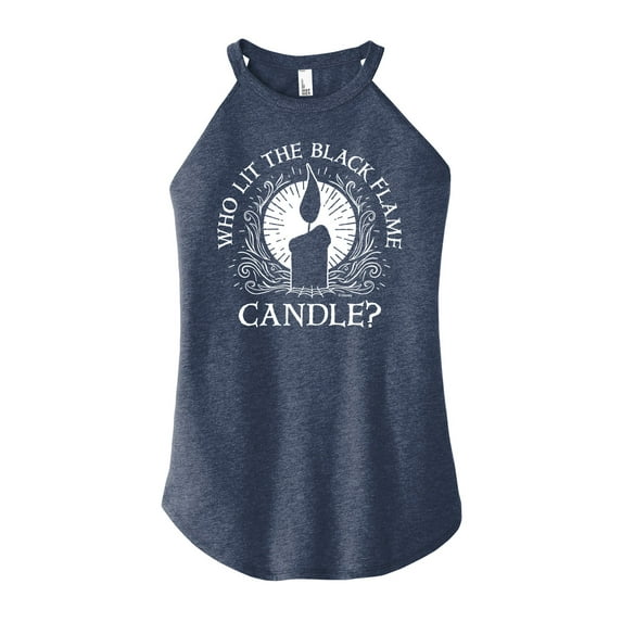 Hocus Pocus - Who Lit The Black Flame Candle? - Juniors High Neck Tank Top