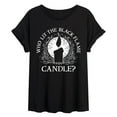 thumbnail image 1 of Hocus Pocus - Who Lit The Black Flame Candle? - Women's Oversized T-Shirt, 1 of 5