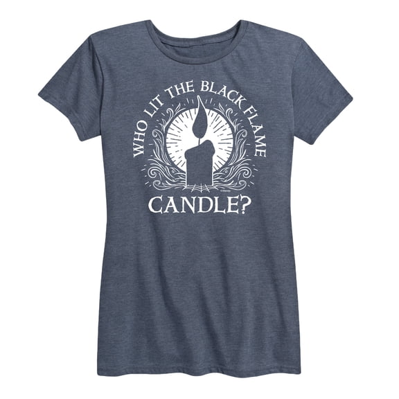 Hocus Pocus - Who Lit The Blame Flame Candle - Women's Short Sleeve Graphic T-Shirt