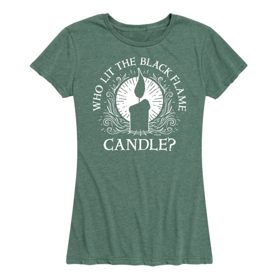 Hocus Pocus - Who Lit The Blame Flame Candle - Women's Short Sleeve Graphic T-Shirt