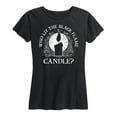 thumbnail image 1 of Hocus Pocus - Who Lit The Blame Flame Candle - Women's Short Sleeve Graphic T-Shirt, 1 of 5