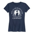 thumbnail image 1 of Hocus Pocus - Who Lit The Blame Flame Candle - Women's Short Sleeve Graphic T-Shirt, 1 of 5
