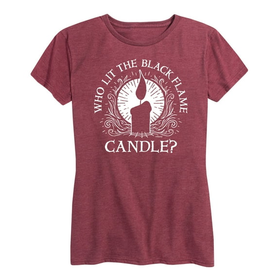 Hocus Pocus - Who Lit The Blame Flame Candle - Women's Short Sleeve Graphic T-Shirt