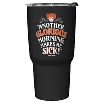 Hocus Pocus Winifred Another Glorious Morning Makes Me Sick  Stainless Steel Tumbler w/Lid Black 27 oz.