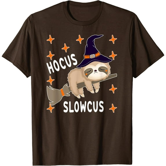 Hocus Slowcus Cute Funny Sloth Witch Halloween Gift Unisex T-Shirt for Men Women Kids Toddler