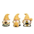 thumbnail image 1 of Hodao 3 PCS Bumble Bee Spring Gnome Figurines Decorations Honey Bee Elf Ornaments World Bee Day Decor Gifts for Home, Porch, Yard, Flower Bed Outdoor Garden Decor Gifts for Women, Mom, 1 of 8