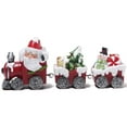 thumbnail image 1 of Hodao Christmas Train Tabletop Decoration Hand-Painted Santa Claus Train Figurine Snowman and Gift Car with Holiday Accents Resin Christmas Train Ornament Festive Decor for Kids' Room and Living Room, 1 of 6
