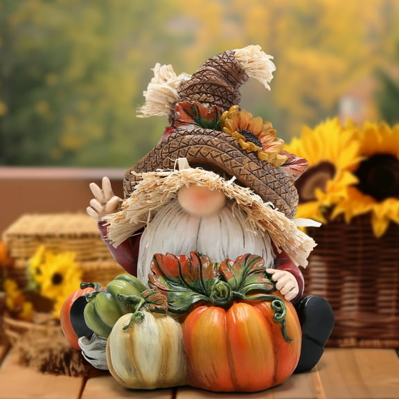 Hodao Fall Thanksgiving Pumpkin Gnomes Decorations Handmade for Fall Decor Gift - Thanksgiving Party Home Gnomes Decor - Autumn Gift