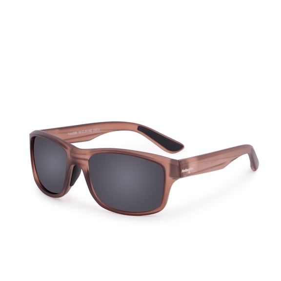 Hodaoglass Polarized Sunglasses - Translucent Brown TR90 Frame, UV400 Protection, Scratch-Resistant Lenses