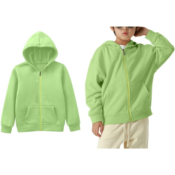 Hoddies Green Hoodies Casual Long Sleeve Sweatshirts Jackets Fall Clothes r Girls Clothes 3-4 Years Boys Girls Fashion