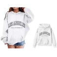 thumbnail image 1 of Hoddies Kids City Name Letter Print White Hoodie Casual Long Sleeve Classic Hoodie Fall Clothes Little Girls Clothes Size 5-6 Years, 1 of 4