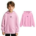 thumbnail image 1 of Hoddies Kids Heart Print Hooded Long Sleeve Pullover Hoodie Sweatshirt Winter Clothes Child Boy Clothes 3-4 Years Boys Girls Fashion, 1 of 8