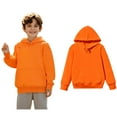 thumbnail image 1 of Hoddies Kids Orange Hoodie Long Sleeve Soft Sweatshirts Top Winter Clothes r Girls Clothes 7-9 Years Boys Girls Fashion, 1 of 3