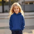 thumbnail image 1 of Hoddies Navy Hooded Long Sleeve Hooded Sweatshirt Top Fall Clothes Toddler 5-6 Years Boys Clothes, 1 of 5