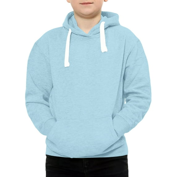 Hoddies Sky Blue Hoodie Long Sleeve Hooded Sweatshirt Top Fall Winter Clothes 4-5 Years Boy Clothes Boys Girls Fashion