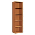 thumbnail image 1 of Hodedah 12 x 16 x 47 Inch 5 Shelf Bookcase & Office Organizer, Cherry, 1 of 6