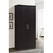 Hodedah 2 - Door Wardrobe with 4 - Shelves, Chocolate