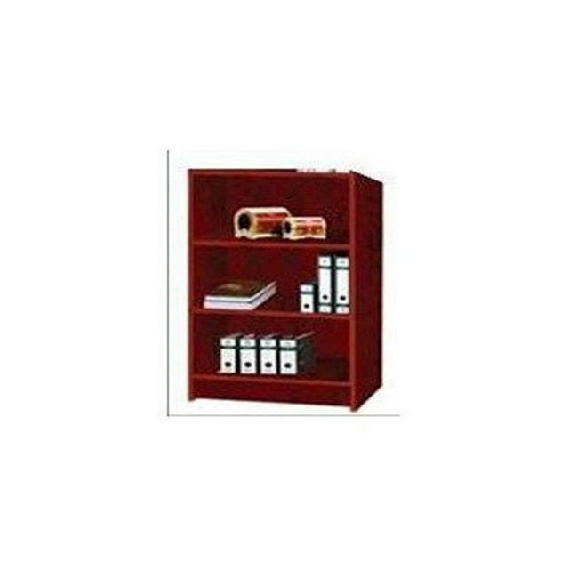 Hodedah 3 Shelf Bookcase - Mahogany