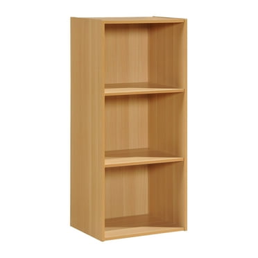 Hodedah 3-Shelf Bookcase in Beech