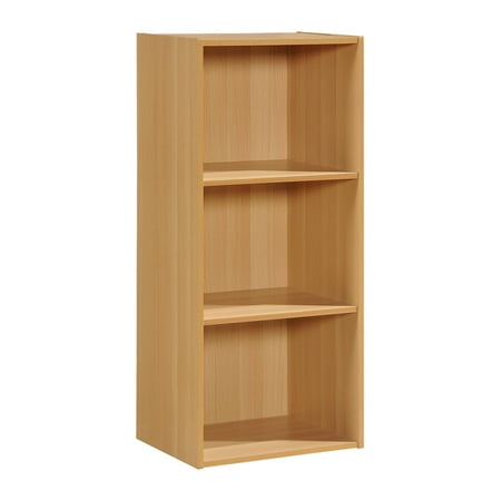 Hodedah 3-Shelf Bookcase in Beech