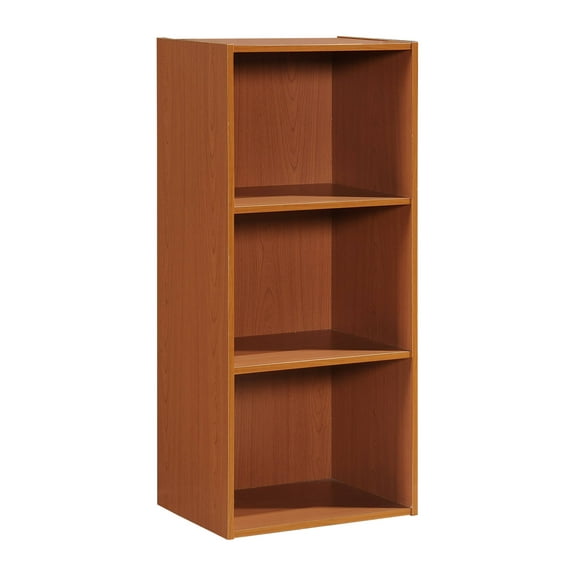 Hodedah 3-Shelf Bookcase in Cherry