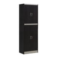 thumbnail image 1 of Hodedah 4-Door Kitchen Pantry with 4-Shelves, Beech, 1 of 8