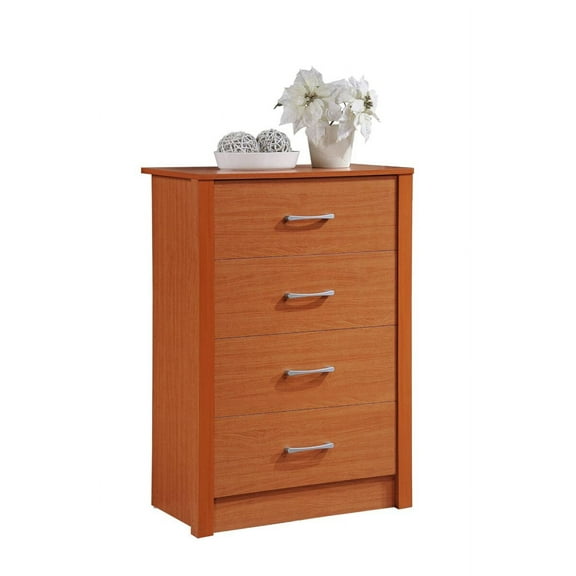 Hodedah 4-Drawer Chest in Cherry