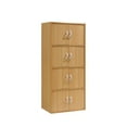 thumbnail image 1 of Hodedah 4-Shelf, 8-Door Multipurpose Cabinet, Beech, 1 of 5