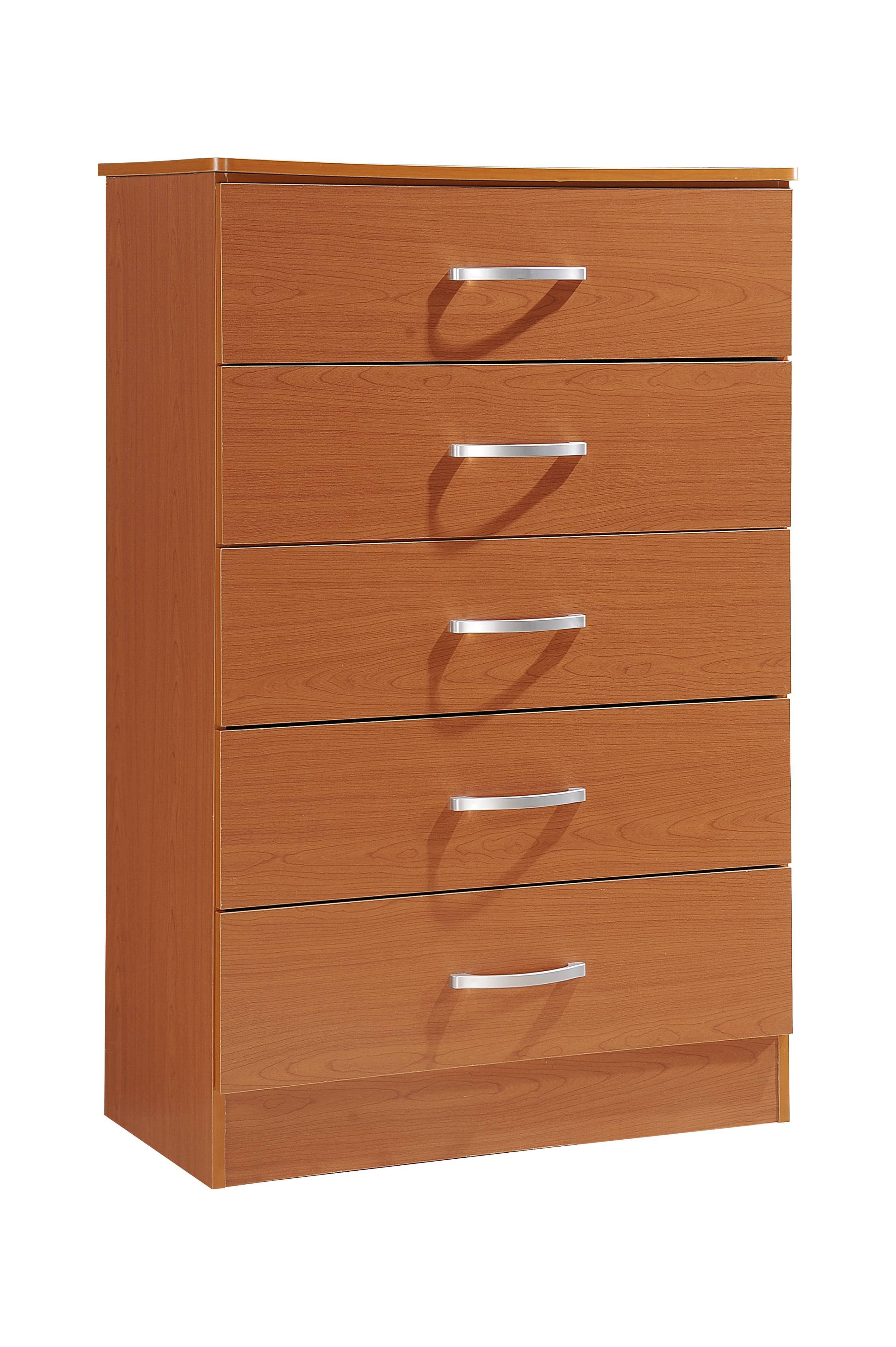 Hodedah 5-Drawer Chest, Multiple Colors
