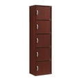 thumbnail image 1 of Hodedah 5-Shelf, 5-Door Multipurpose Cabinet, Multiple Colors, 1 of 5