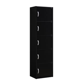 Hodedah 5-Shelf, 5-Door Multipurpose Cabinet, Multiple Colors