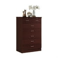 thumbnail image 1 of Hodedah 7-Drawer Chest with Locks on 2-Top Drawers in Mahogany, 1 of 5