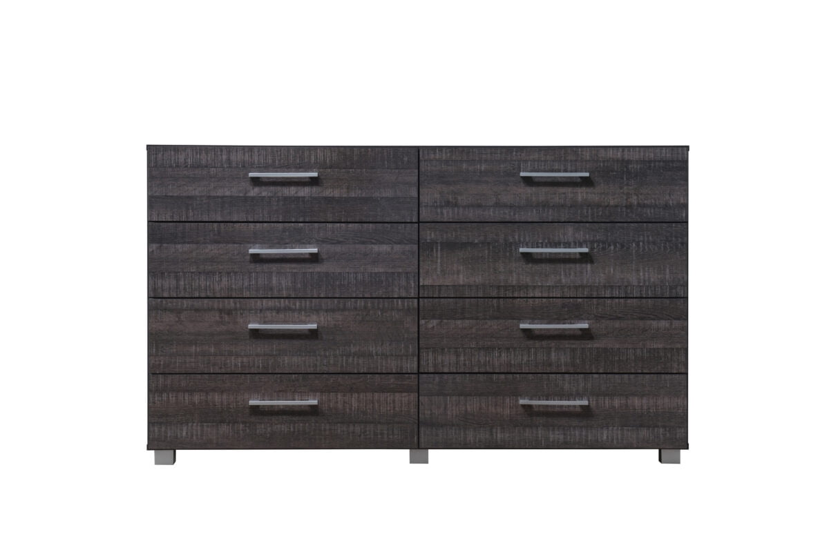 Hodedah 8Drawer Dresser in Walnut