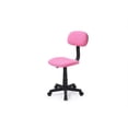 thumbnail image 1 of Hodedah Armless, Adjustable, Swiveling Kids Desk Chair, Pink, 1 of 5